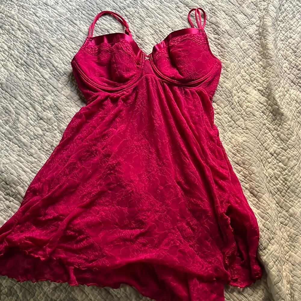 hot pink woman’s lingerie